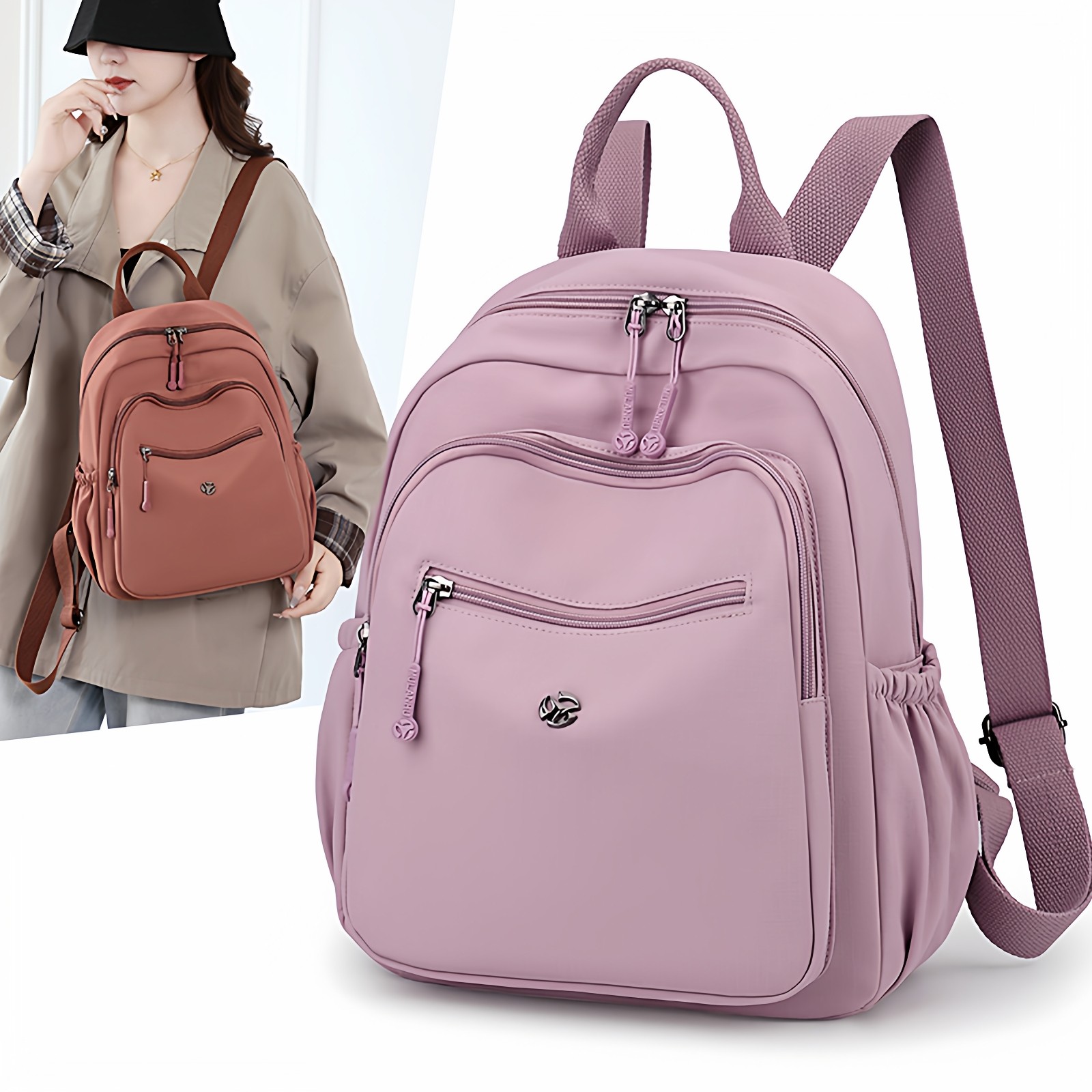 尼龙布双肩包韩版百搭背包书包女士时尚小背包旅行包牛津布妈妈包,箱包皮具/热销女包/男包,双肩背包,淘宝优惠券,粉丝福利购,淘宝优惠卷