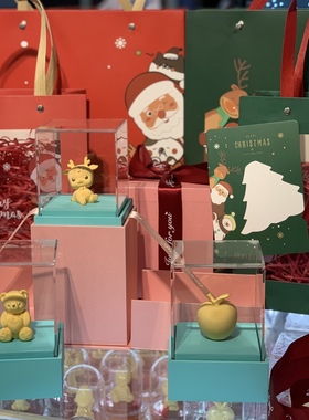 铸金999圣诞礼物金苹果小鹿爱心熊源头厂家有量有价一件代发