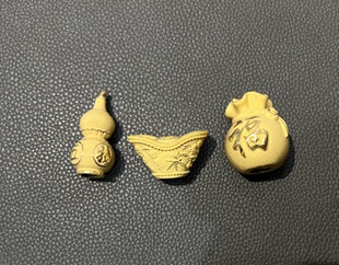 铸金999福袋葫芦元宝黄金摆件平替款黄铜电铸黄金外观似纯金精工