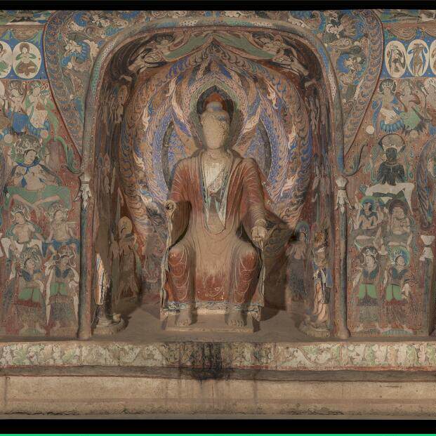 敦煌壁画《莫高窟285窟主室西壁》 超高清电子图片装饰喷绘素材