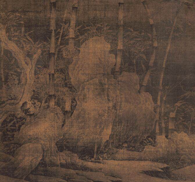 五代 徐熙 雪竹图 超高清电子图片装饰喷绘鉴定临摹国画素材