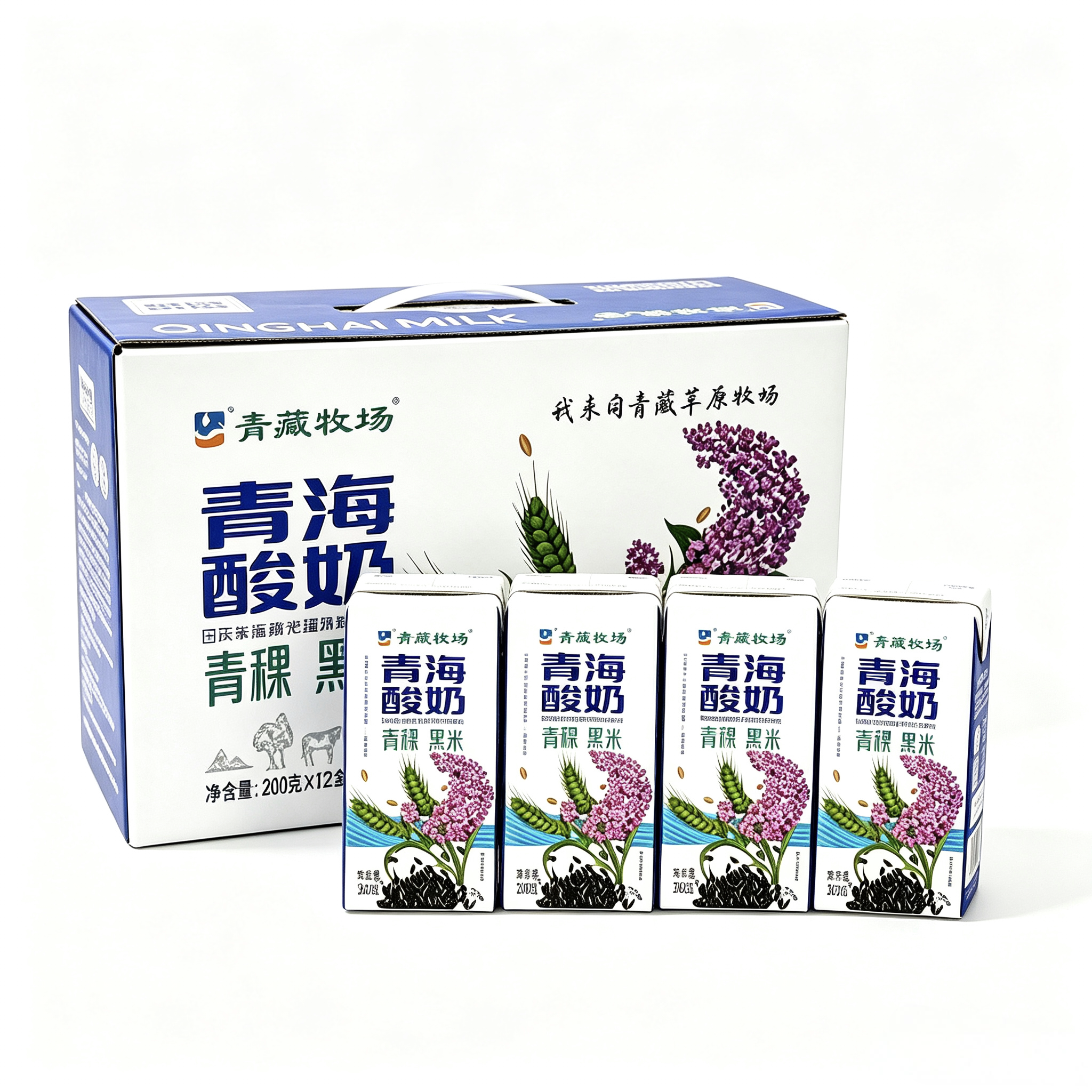 青藏牧场黑米青稞酸奶青海酸奶
