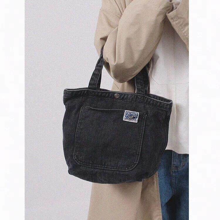 包包女新款牛仔帆布包手