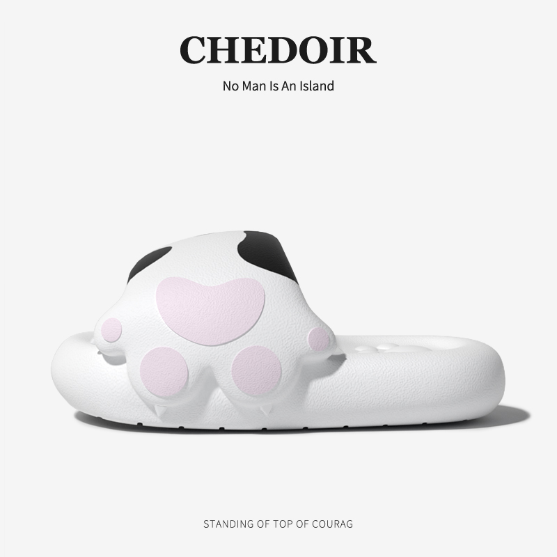 CHEDOIR萌宠猫爪凉拖鞋