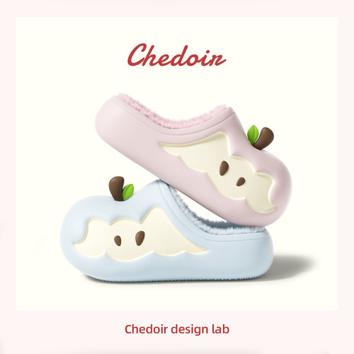 chedoir猜到防水苹果棉拖鞋