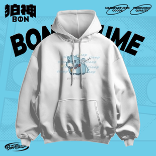 【BON】350g全棉毛圈卫衣 马到成功 十泉介 宽松FURRY2026新款