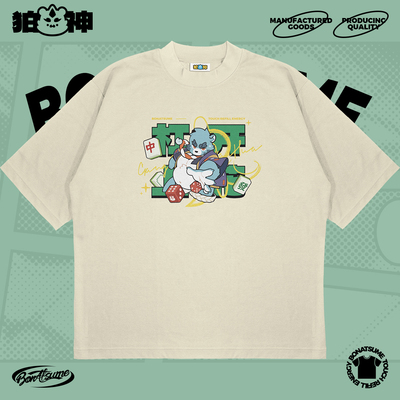 【BON】纯棉短袖T恤 杠上开花 休闲福瑞FURRY纯棉2025新款