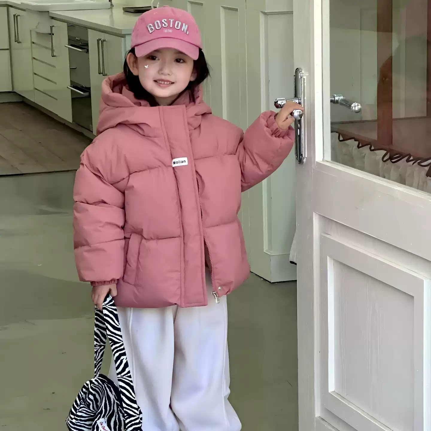 2025冬季新款儿童羽绒棉服短款韩版女童棉袄加厚保暖宝宝连帽外套