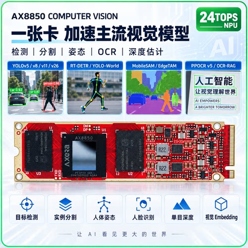 韦东山AX8850算力卡24Tops算力