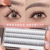 自己接自然假睫毛女单簇套装 睫毛Secret03嫁接睫毛套装 Swan Dark