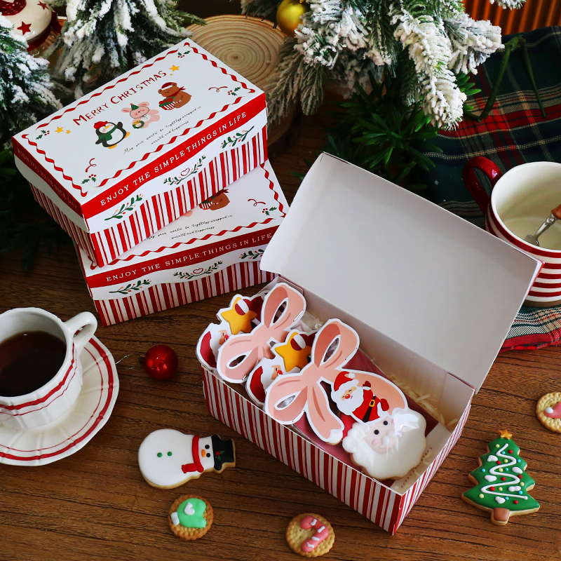 圣诞节包装盒饼干烘焙礼物礼盒