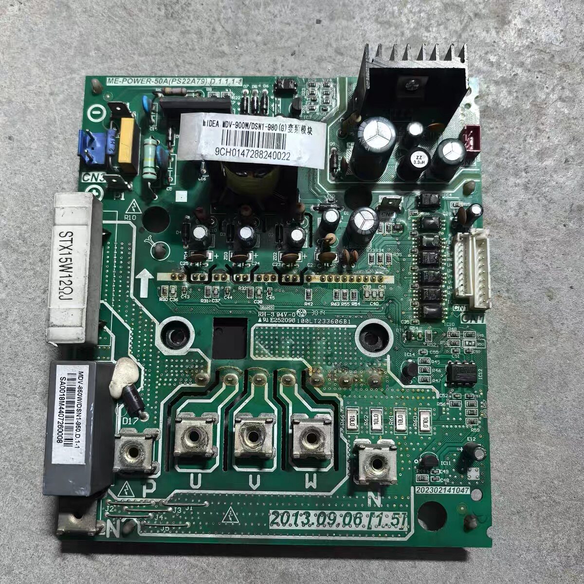 美的V4+中央空调主板电脑板MDV-450(16)W/DSN1-881.D.1.1原装拆机