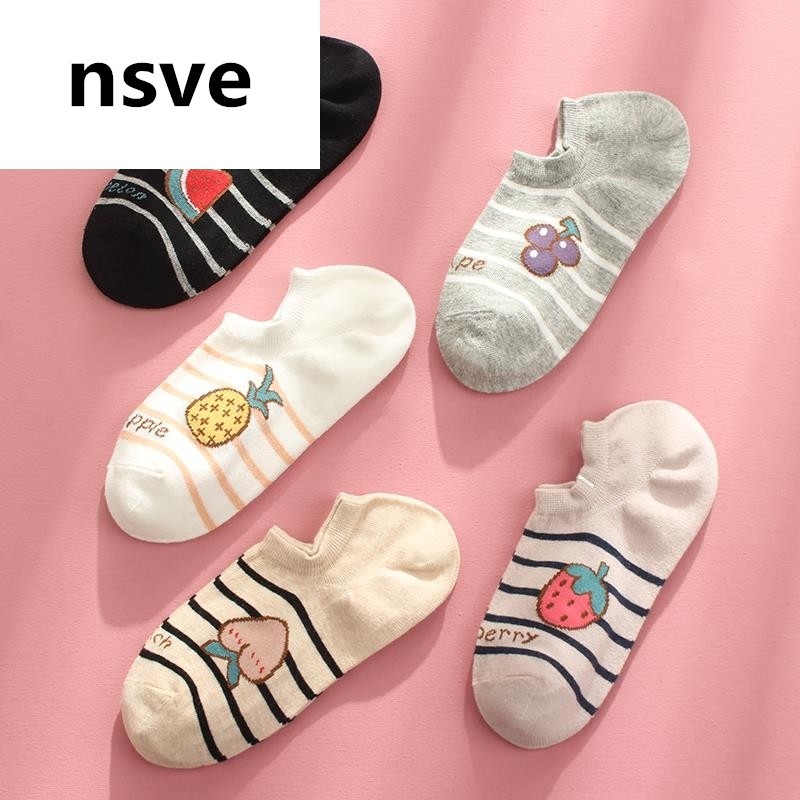 卡通袜子女ins潮冬季厚款短袜可爱日系学生浅口船袜休闲隐形棉袜