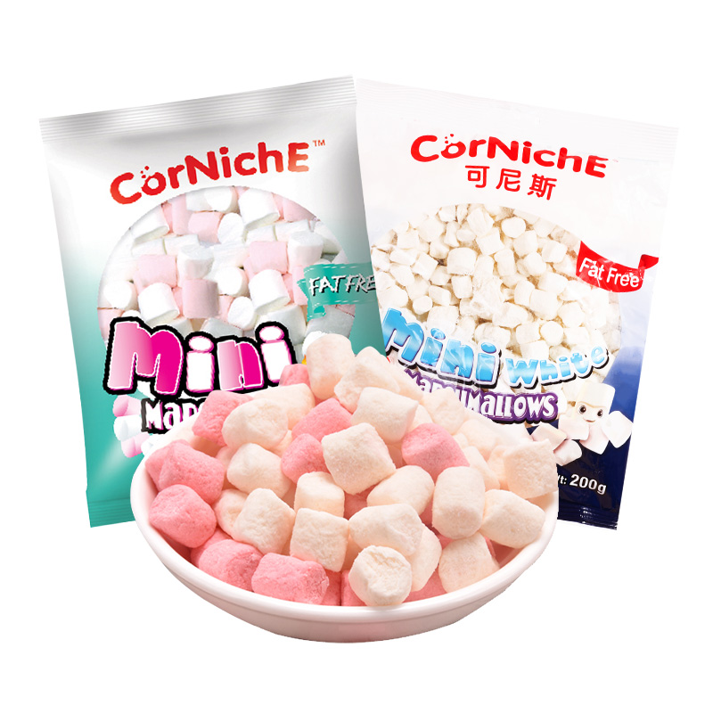 菲律宾可尼斯迷你棉花糖软牛轧糖烘焙糕雪花酥专用原材料200g