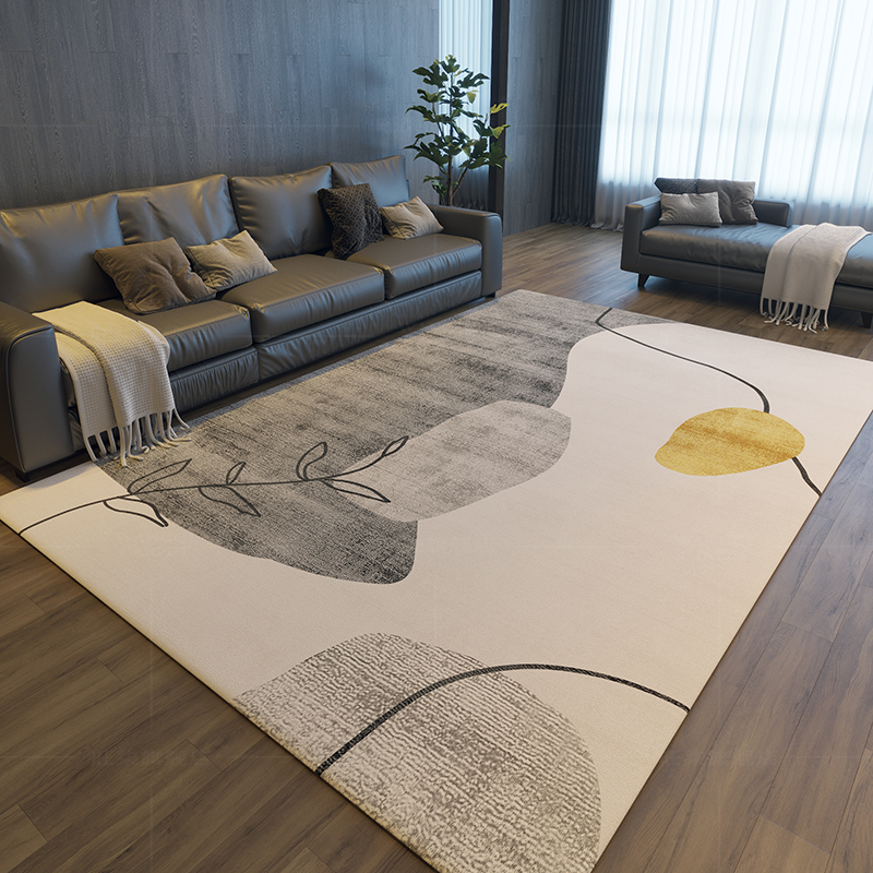 北欧沙发地毯客厅轻奢高级家用现代极简茶几垫诧寂卧室地垫大面积