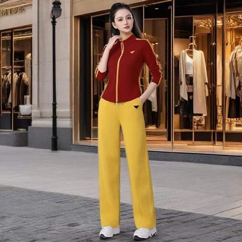 ROUMIKL广场舞服装新款套装春秋立领长袖长裤运动健身操跳舞蹈衣