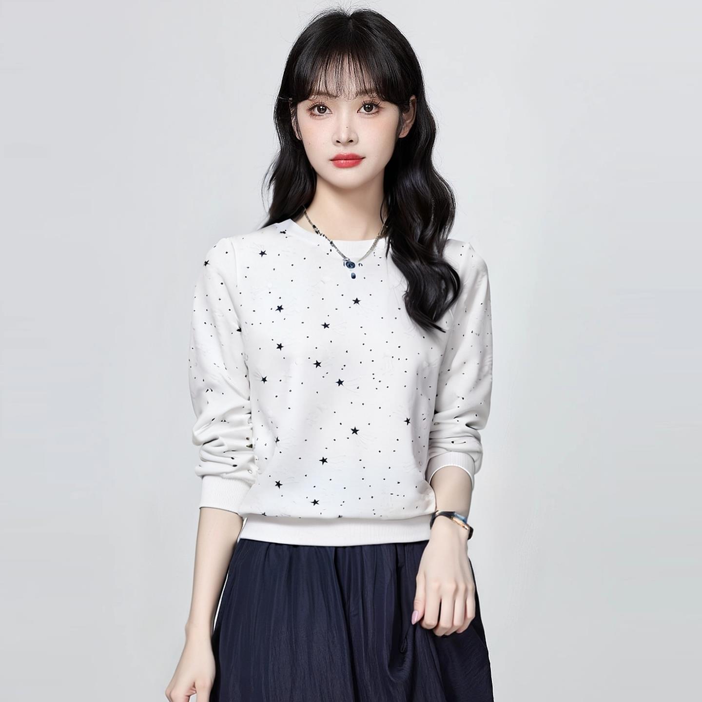 ROUMIKL欧货百搭卫衣女新款2025爆款时尚洋气打底衫女士秋季外套