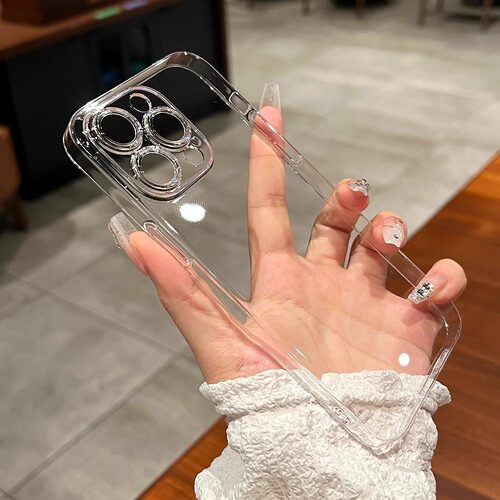适用苹果透明壳带听筒防尘