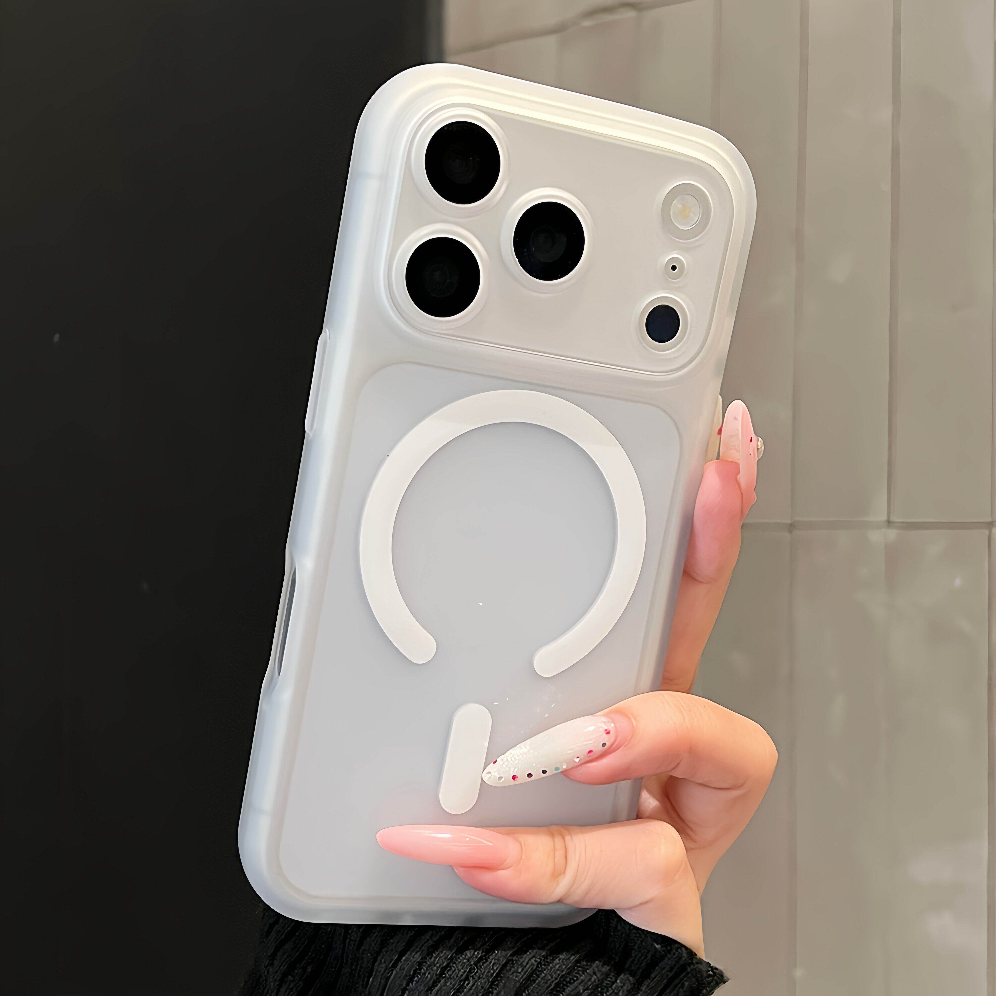 适用苹果17promax手机壳新款透明磨砂iphone17pro高级感全包防摔16pm简约带镜头膜15pro磁吸14小众13女款12套