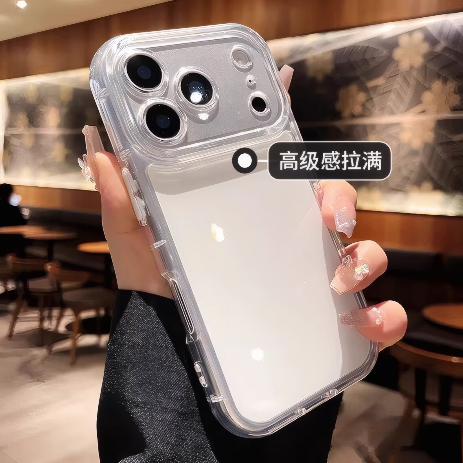 多巴胺果冻气囊适用苹果17promax手机壳女ins风新款iPhone16pro高级感15pm镜头全包防摔ip14透明简约13保护套