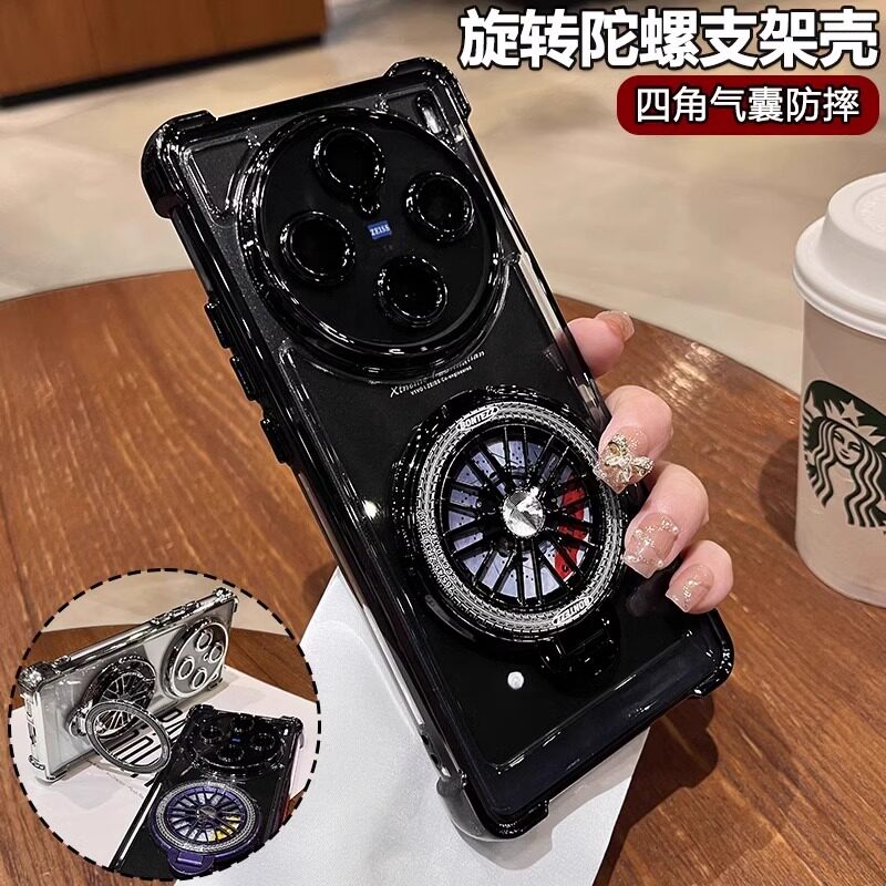 旋转陀螺磁吸支架适用vivox200手机壳新款X100SPro镜