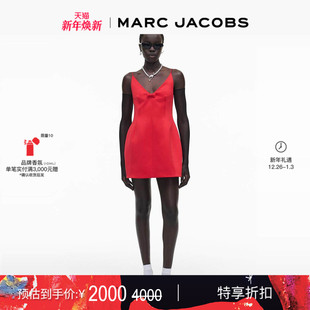 MARC 末折扣 JACOBS 莫杰 纯色蝴蝶结吊带连衣裙 DRESS 季