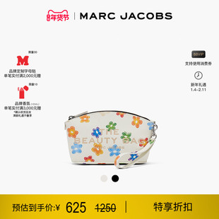 【新年特惠】MARC JACOBS / 莫杰 迷你牛皮小雏菊印花化妆包