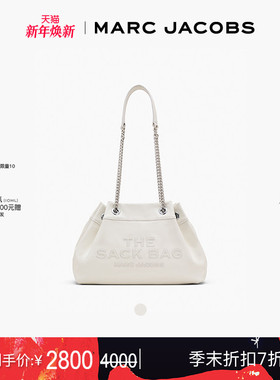 【季末折扣】MARC JACOBS /莫杰 SACK 中号牛皮链条流浪肩背包