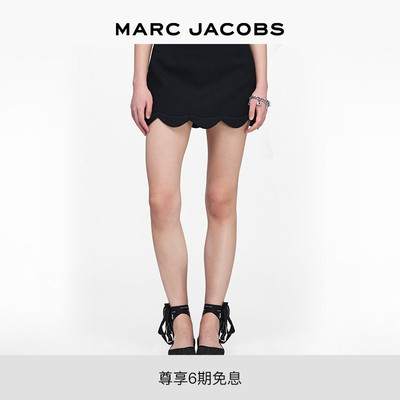 【新品】MARC JACOBS/莫杰 MJ 黑色扇形雏菊迷你小短裙半身裙