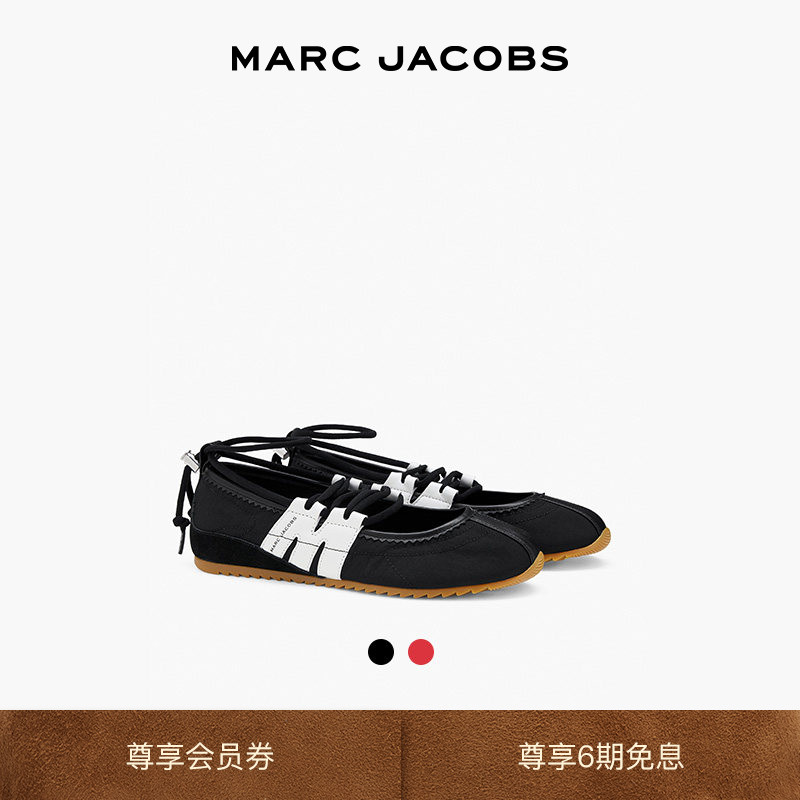 【新品】MARC JACOBS/莫杰 MJ 皮革绑带设计休闲风格芭蕾舞鞋图片