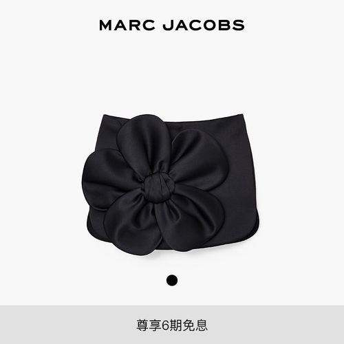 【新品】MARC JACOBS/莫杰 MJ 黑色雏菊设计迷你小短裙半身裙