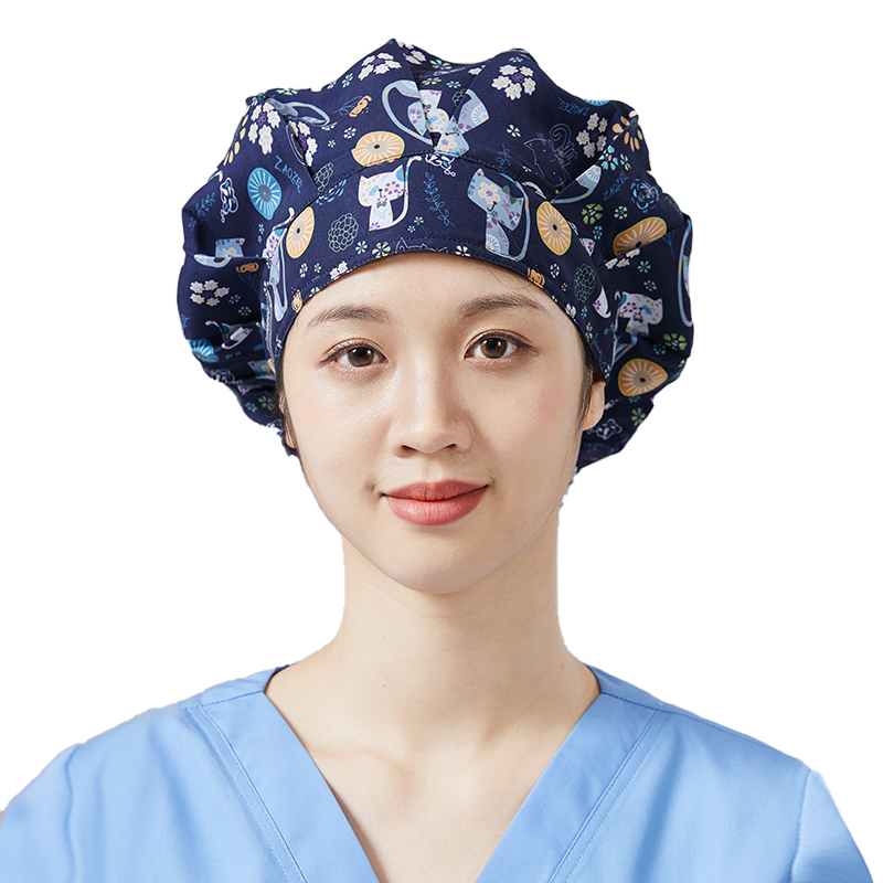 手术室帽子美容美发工作帽厨房做饭防油烟厨师防掉头发卫生蓬蓬帽
