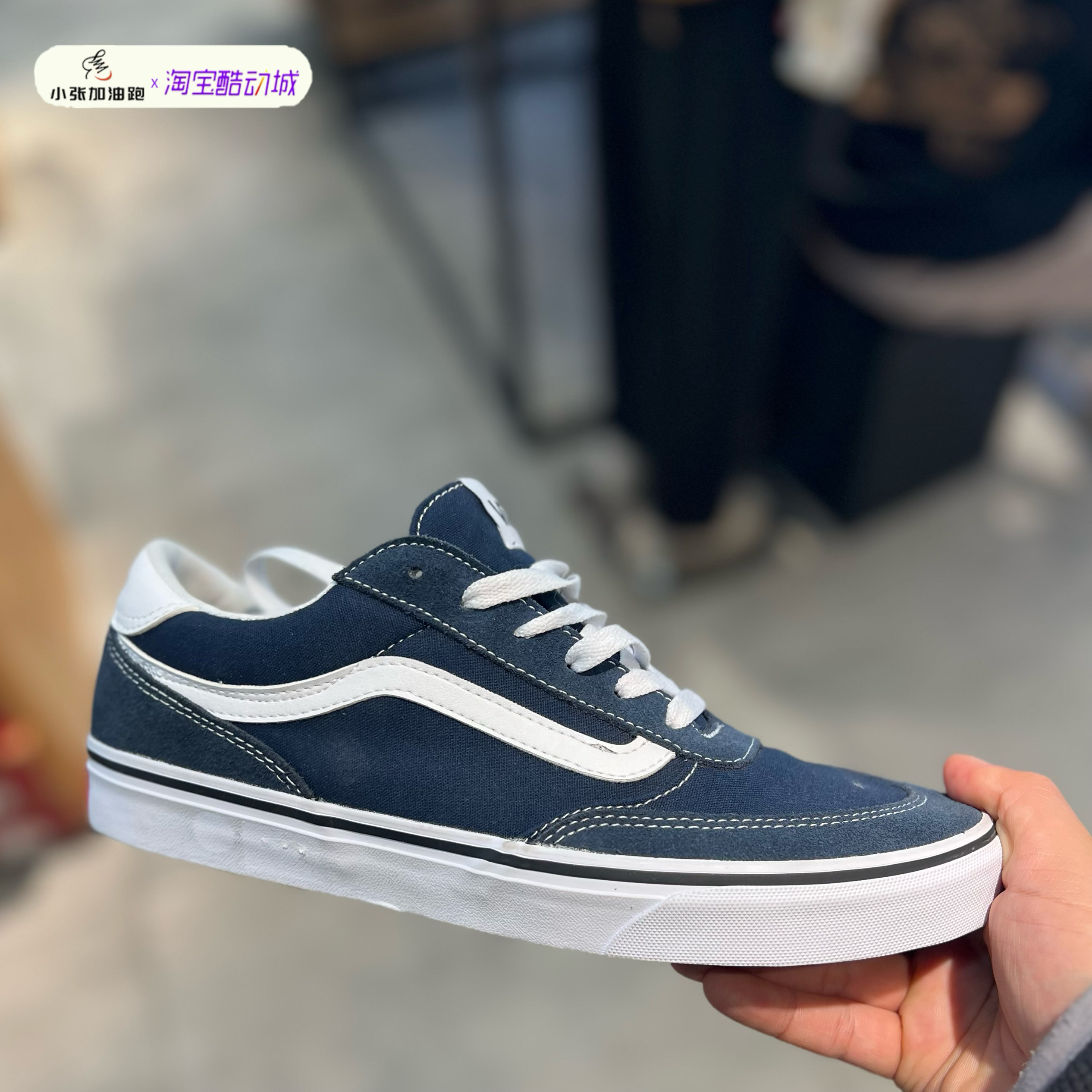 VANS黑色滑板款Brooklyn LS男女鞋低帮舒适休闲板鞋VN000D7QLKZ