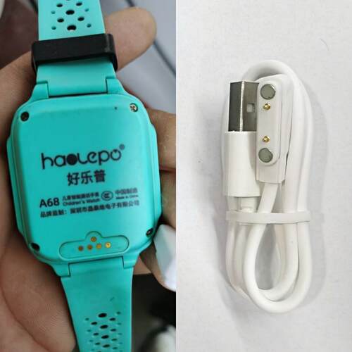 适用好乐普A28 A68儿童电话手表充电器磁吸充电线两针762mm爱天使