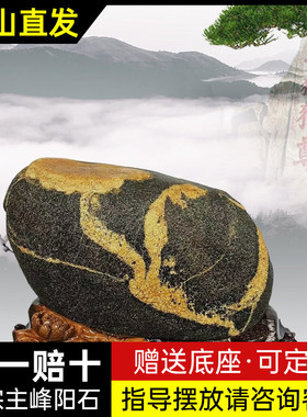 镇宅石正宗泰山石敢当室内泰山石摆件家居客厅镇宅补角招财靠山石