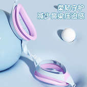 儿童泳镜防水防雾高清男女童专业游泳眼镜潜水镜泳帽护目镜套装 备