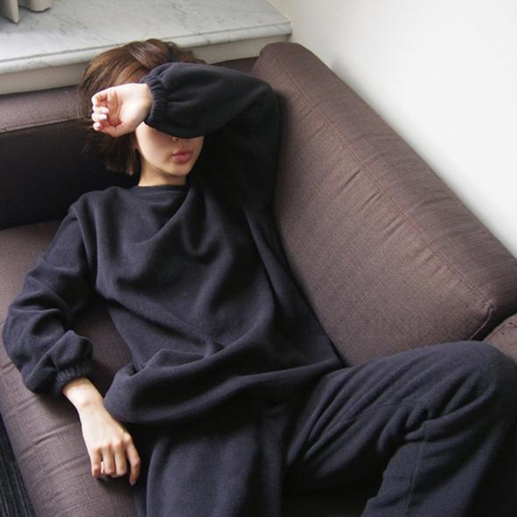 长袖长裤睡衣女士网红同款宽松可外穿家居服韩版休闲简约德绒套装,女士内衣/男士内衣/家居服,睡衣/家居服套装,淘宝优惠券,粉丝福利购,淘宝优惠卷