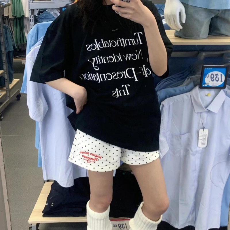 2025新款睡衣女款夏季纯棉短袖短裤薄款宽松夏天运动风家居服学生
