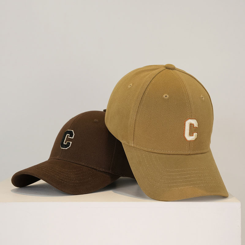 Classy key新加坡设计师联名款刺绣硬顶棒球帽女显脸小遮阳