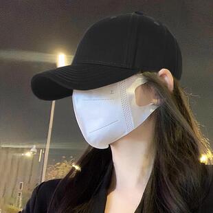Classy 大头围硬顶鸭舌帽子女黑色棒球帽男 key新加坡设计师联名款