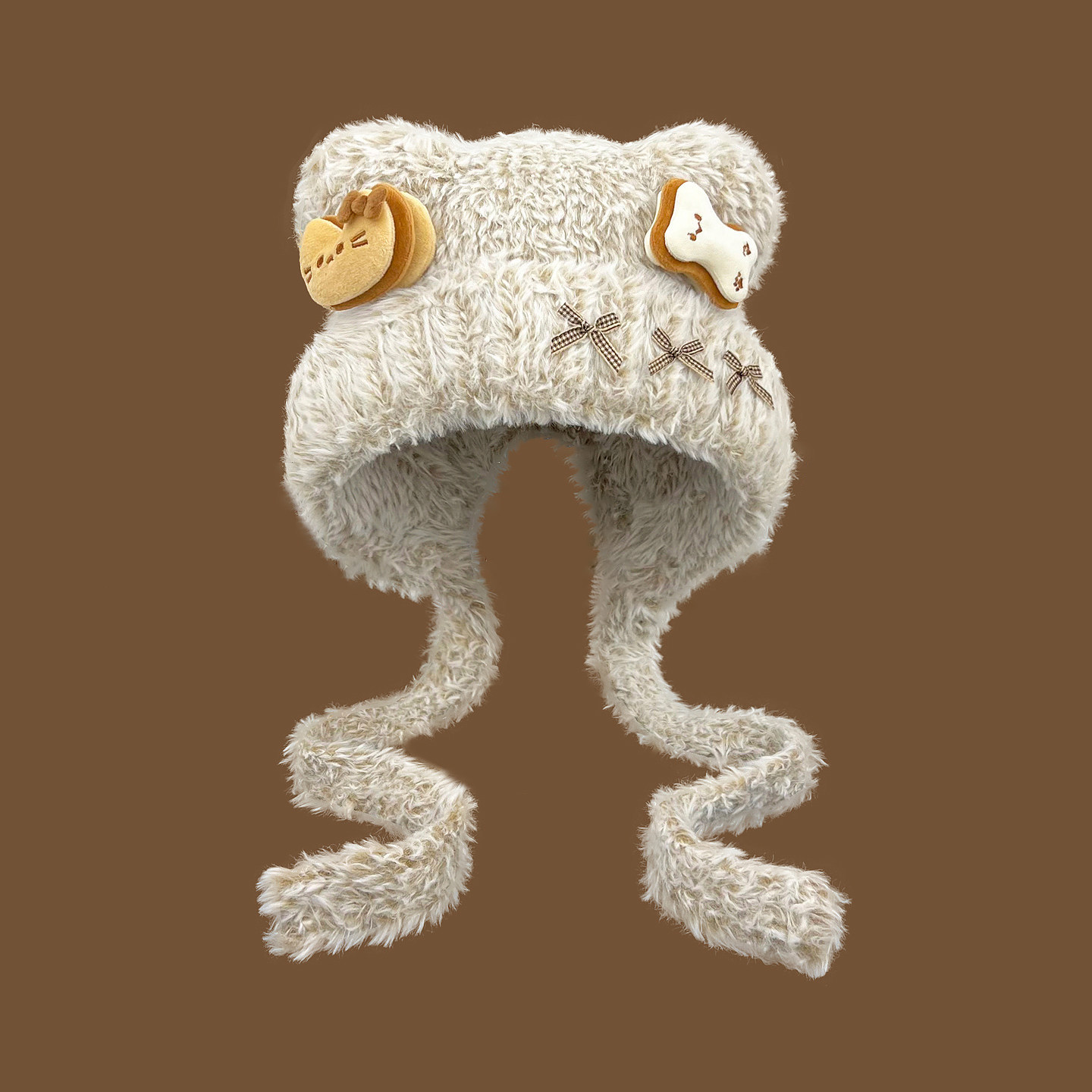 Classy key新加坡设计师联名款保暖绑带护耳帽子显脸小毛绒毛线帽,服饰配件/皮带/帽子/围巾,帽子,淘宝优惠券,粉丝福利购,淘宝优惠卷