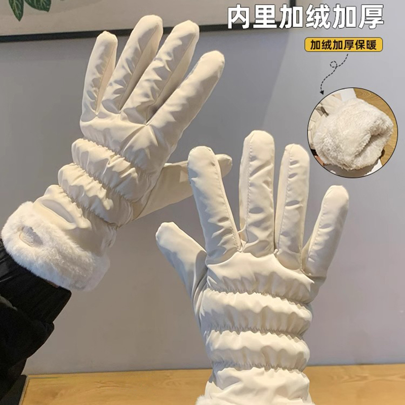 Classy key日本设计师联名款户外骑行防寒加厚绒里防风可触