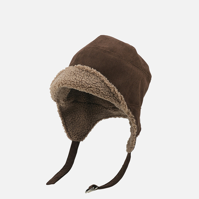 设计师联名款冬季复古毛绒雷锋帽