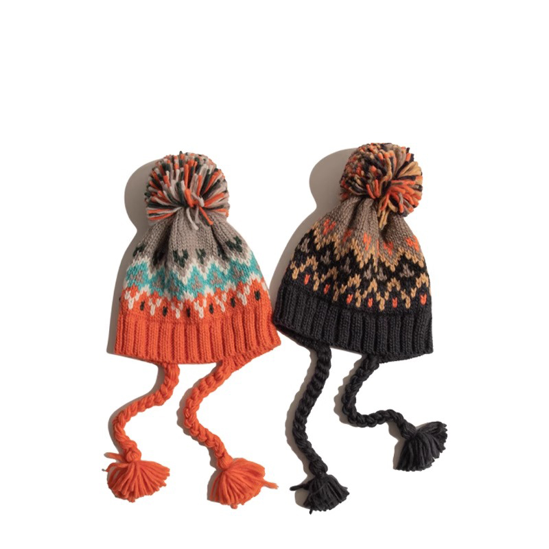 Classykey儿童帽民族风针织帽子