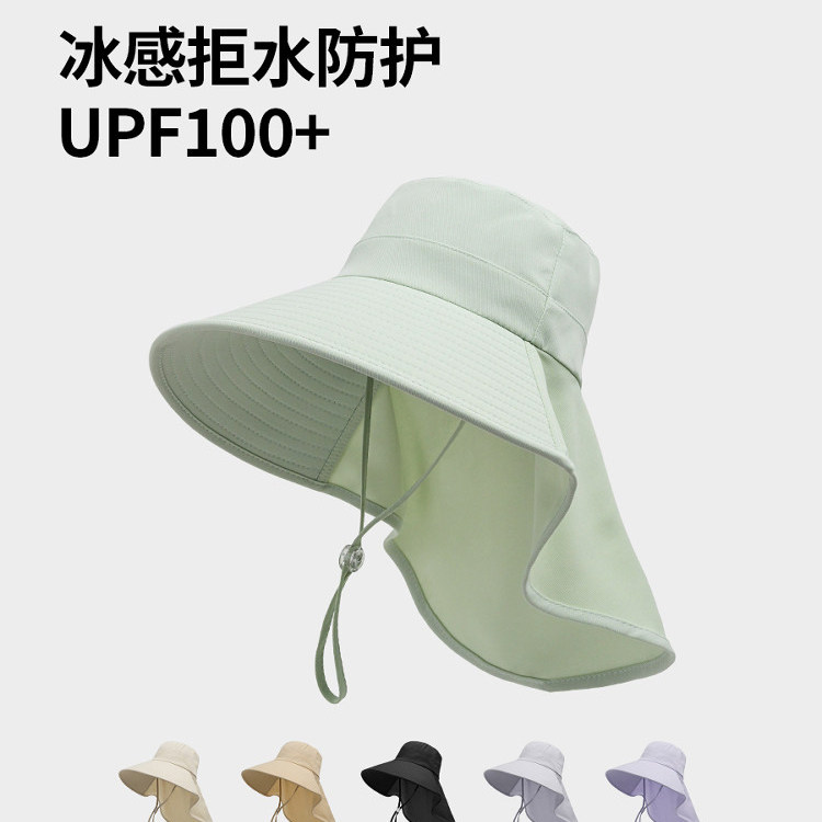 Classy key新加坡设计师联名款护颈帽子一体防晒帽遮阳凉帽