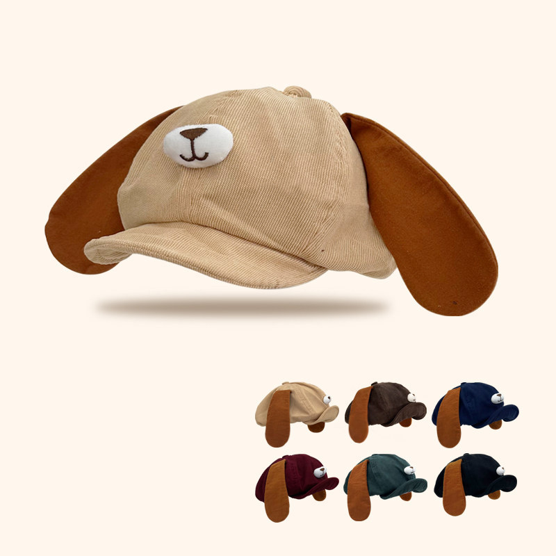 Classy key新加坡设计师联名款可爱小狗软檐帽子显脸小百搭