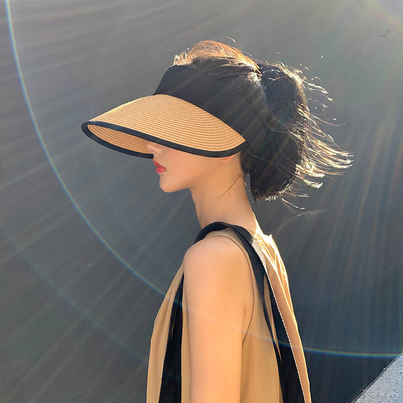 夏季海边沙滩百搭防紫外线草帽女