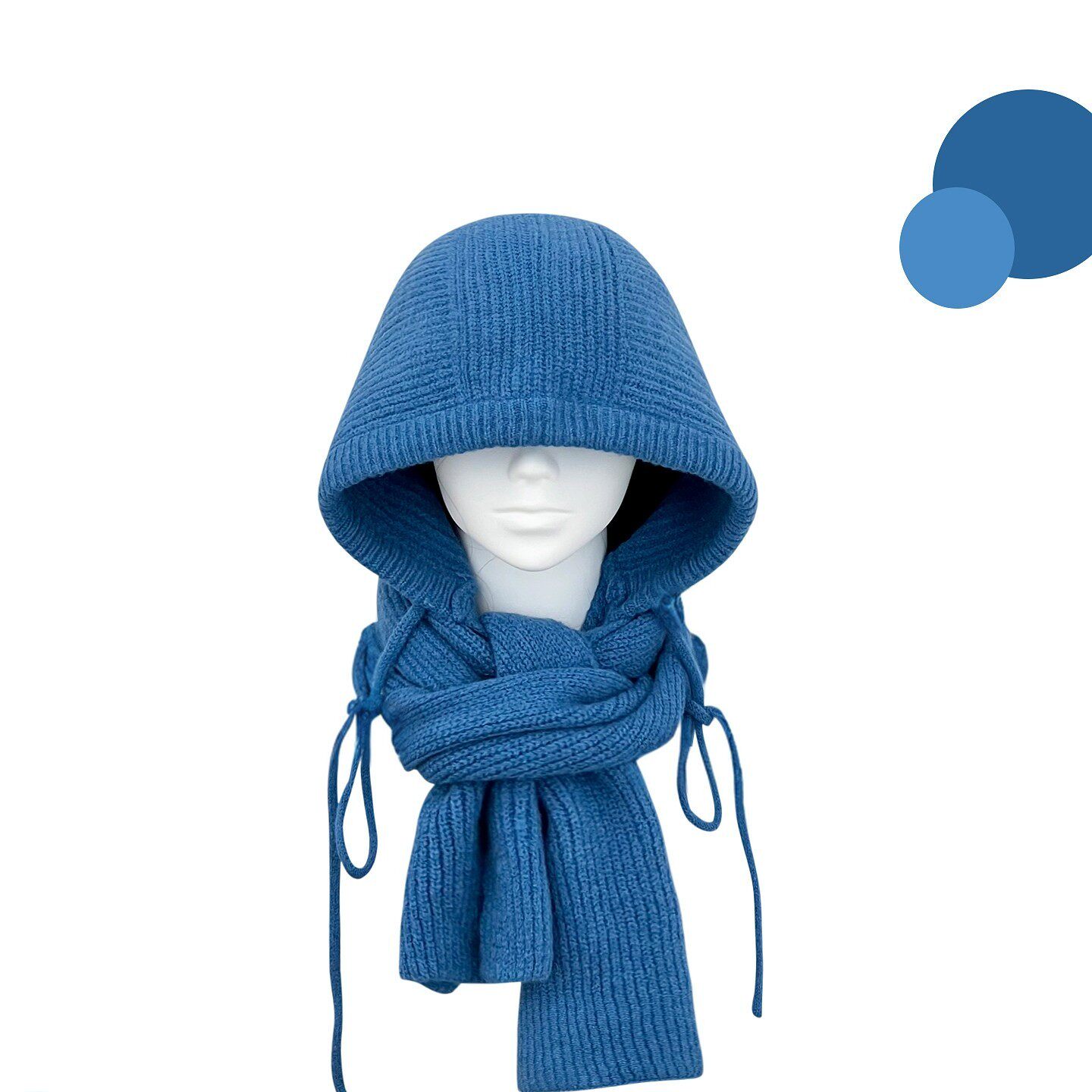 Classy key新加坡设计师联名款巴拉克拉法帽女围巾一体连帽