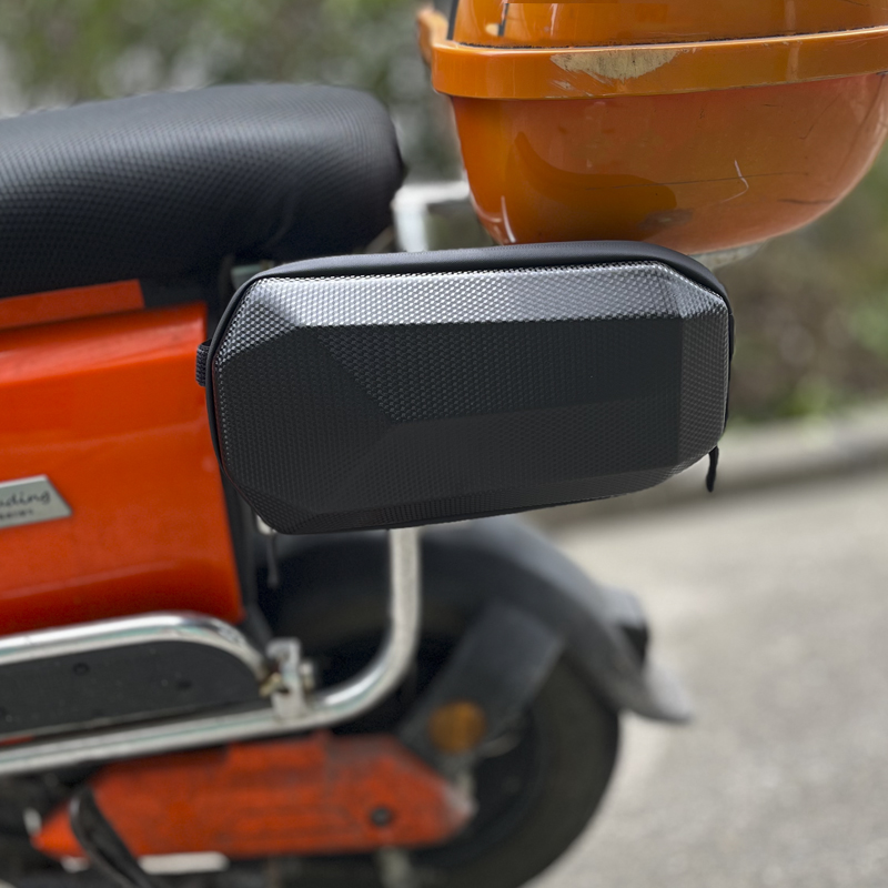 电动车挂包摩托车保险杠边包工具侧边包硬壳护杠包摩旅快拆包防水