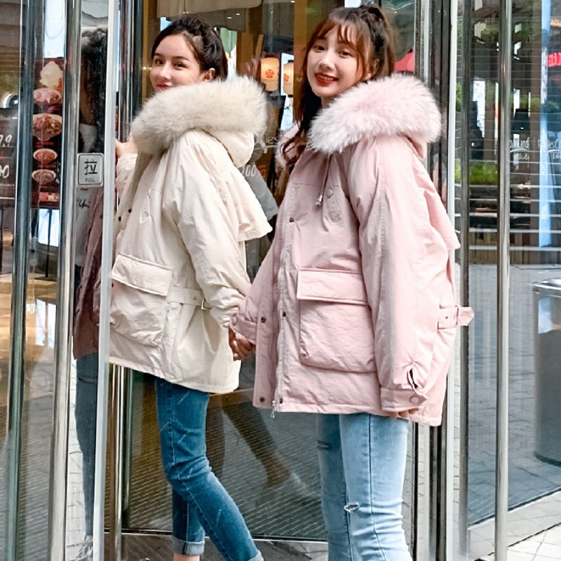 官方旗舰店太平鸟播秋冬季加厚羽绒服女短款韩版修身显瘦外套女装